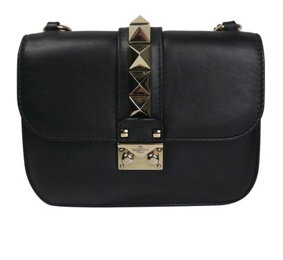 Garavani Rockstud Chain Shoulder Bag, front view